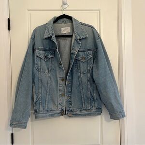 Variations Vintage Oversized Denim Jacket Button Up Size Medium